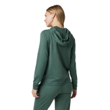 Vuori 02. WOMENS APPAREL - WOMENS LS SHIRTS - WOMENS LS HOODY Women's Halo Performance Hoodie 2.0 HEM MARSH HEATHER