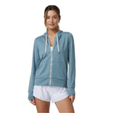 Vuori 02. WOMENS APPAREL - WOMENS LS SHIRTS - WOMENS LS HOODY Women's Halo Performance Hoodie 2.0 HAB SMOKE BLUE HEATHER