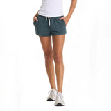 Vuori 02. WOMENS APPAREL - WOMENS SHORTS - WOMENS SHORTS LOUNGE Women's Halo Performance Short HSO STONE HEATHER