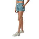 Vuori 02. WOMENS APPAREL - WOMENS SHORTS - WOMENS SHORTS LOUNGE Women's Halo Performance Short HIR IRON HEATHER