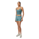 Vuori 02. WOMENS APPAREL - WOMENS SHORTS - WOMENS SHORTS LOUNGE Women's Halo Performance Short HIR IRON HEATHER