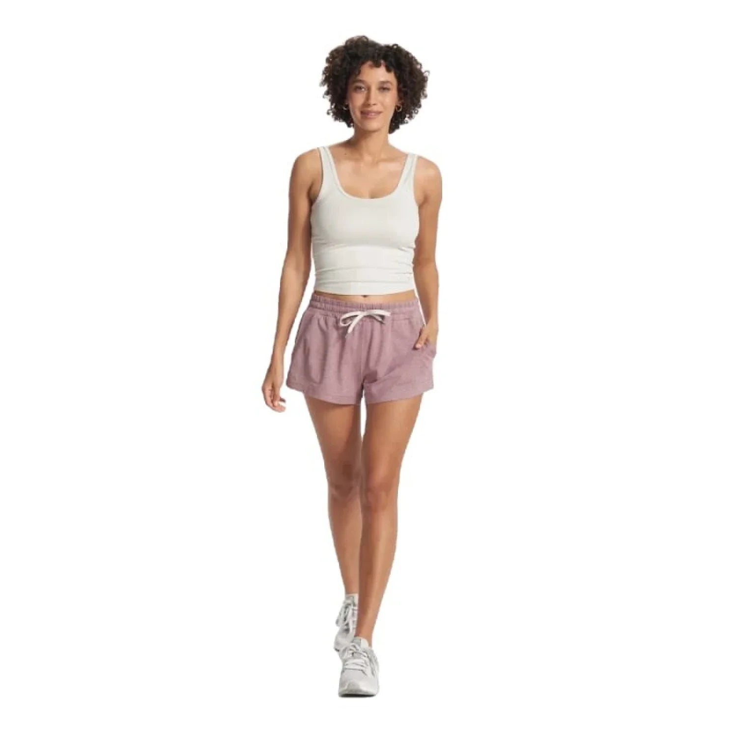 Vuori 02. WOMENS APPAREL - WOMENS SHORTS - WOMENS SHORTS LOUNGE Women's Halo Performance Short HOD ORCHID HEATHER