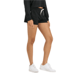 Vuori 02. WOMENS APPAREL - WOMENS SHORTS - WOMENS SHORTS LOUNGE Women's Halo Performance Short HBK BLACK HEATHER