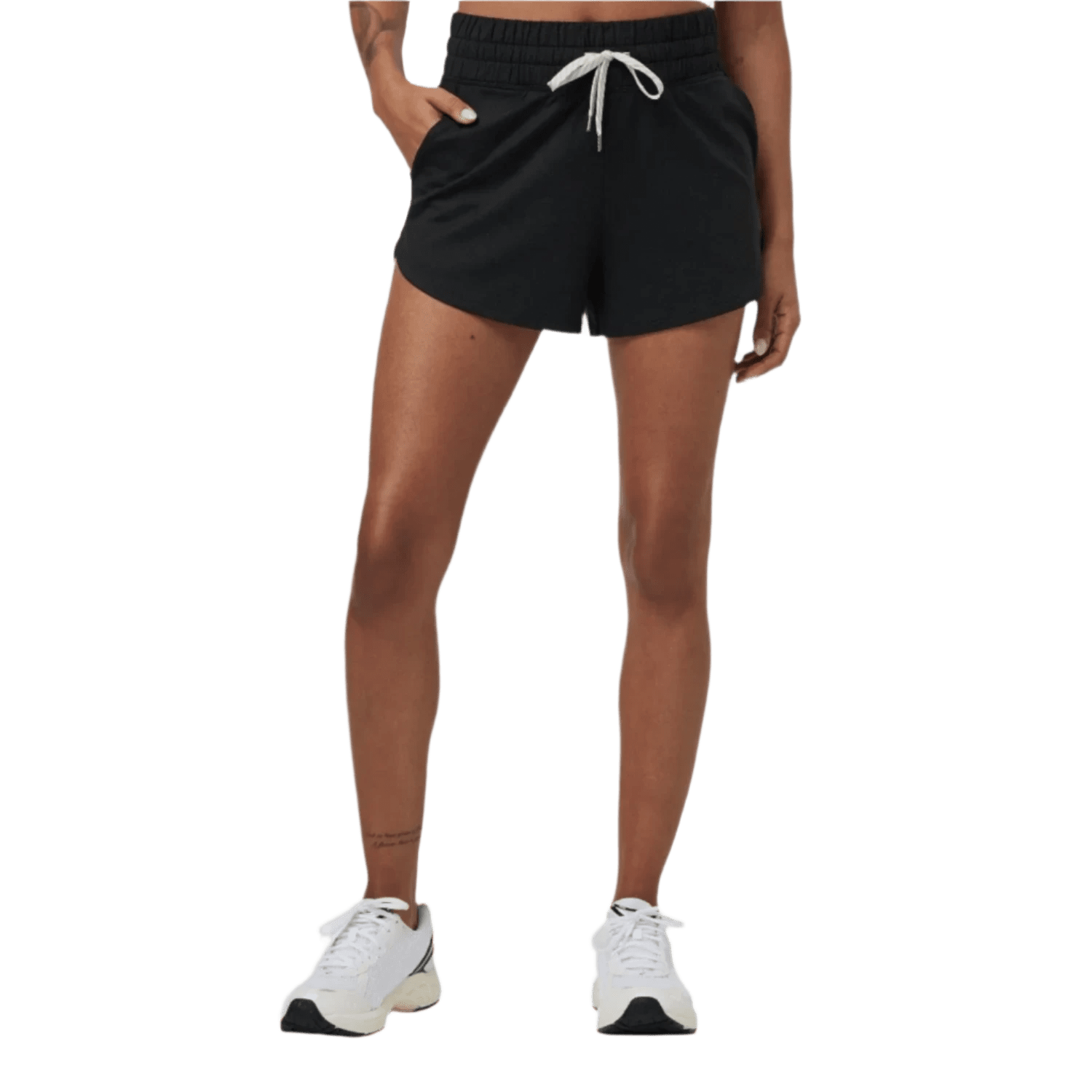 Vuori 02. WOMENS APPAREL - WOMENS SHORTS - WOMENS SHORTS LOUNGE Women's Halo Performance Short 2.0 HBK BLACK HEATHER