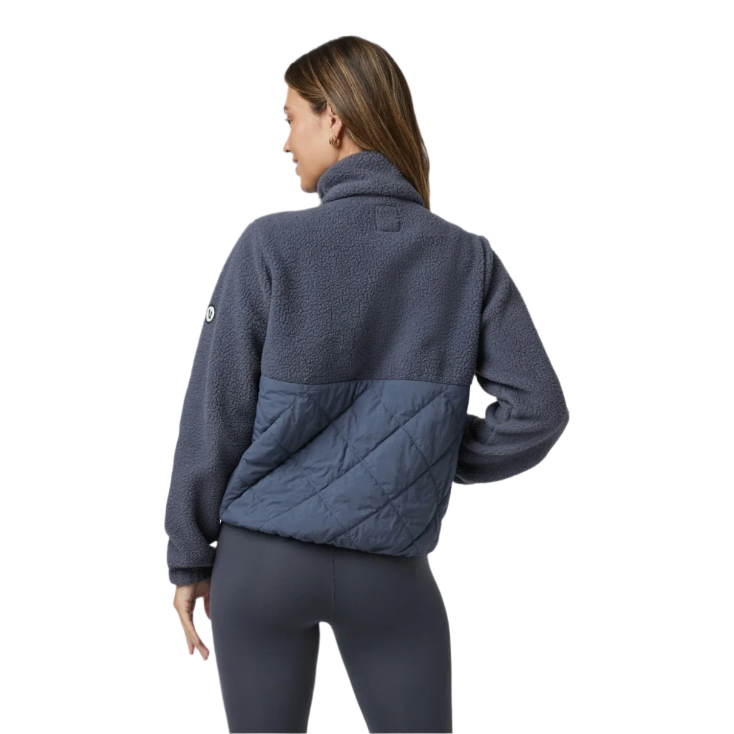 Vuori 02. WOMENS APPAREL - WOMENS JACKETS - WOMENS JACKETS FLEECE Women's Highlands Sherpa Jacket AZR AZURE