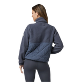 Vuori 02. WOMENS APPAREL - WOMENS JACKETS - WOMENS JACKETS FLEECE Women's Highlands Sherpa Jacket AZR AZURE