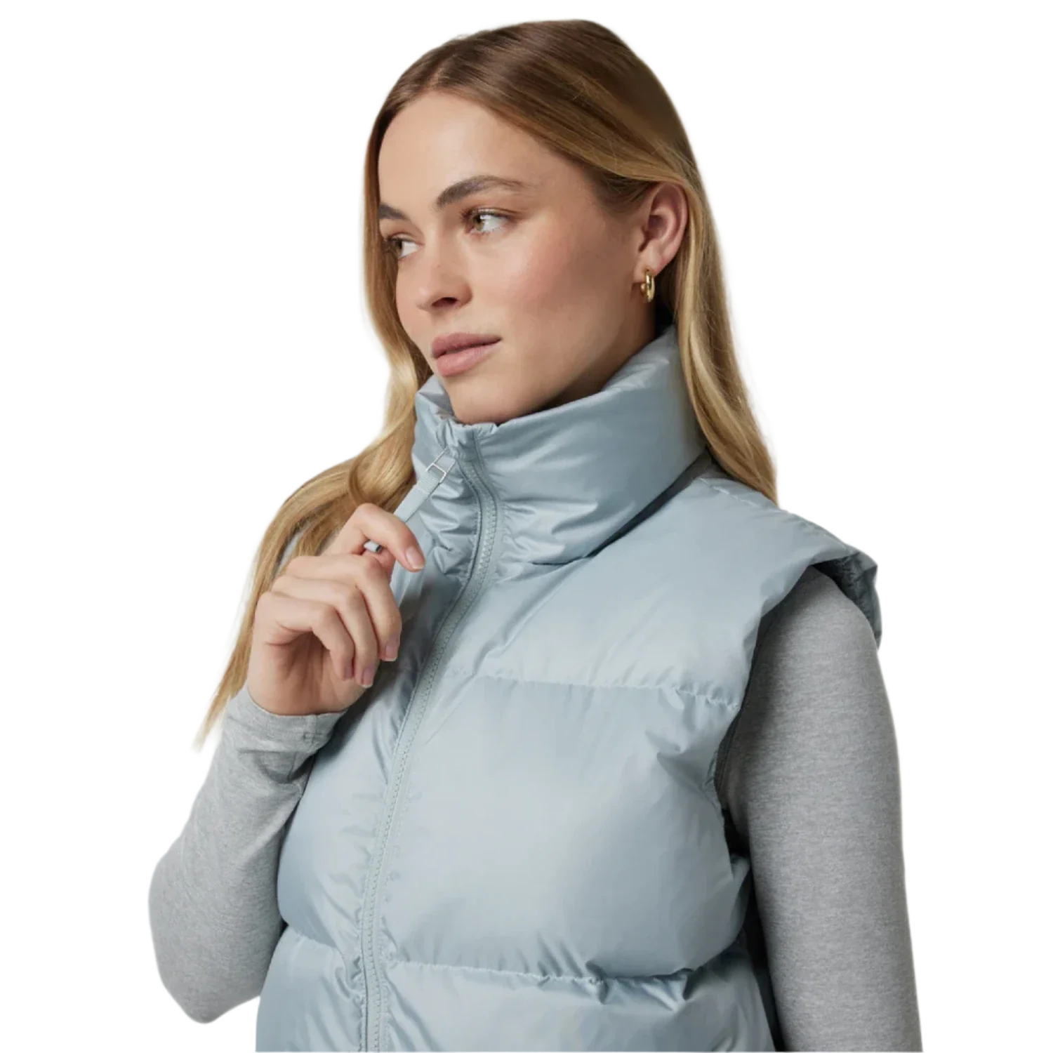 Vuori 02. WOMENS APPAREL - WOMENS VEST - WOMENS VEST INSULATED Women's Hillside Down Vest CBL CHALK BLUE