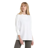 Vuori 02. WOMENS APPAREL - WOMENS LS SHIRTS - WOMENS LS CASUAL Women's Long Sleeve Feather Tee WHT WHITE