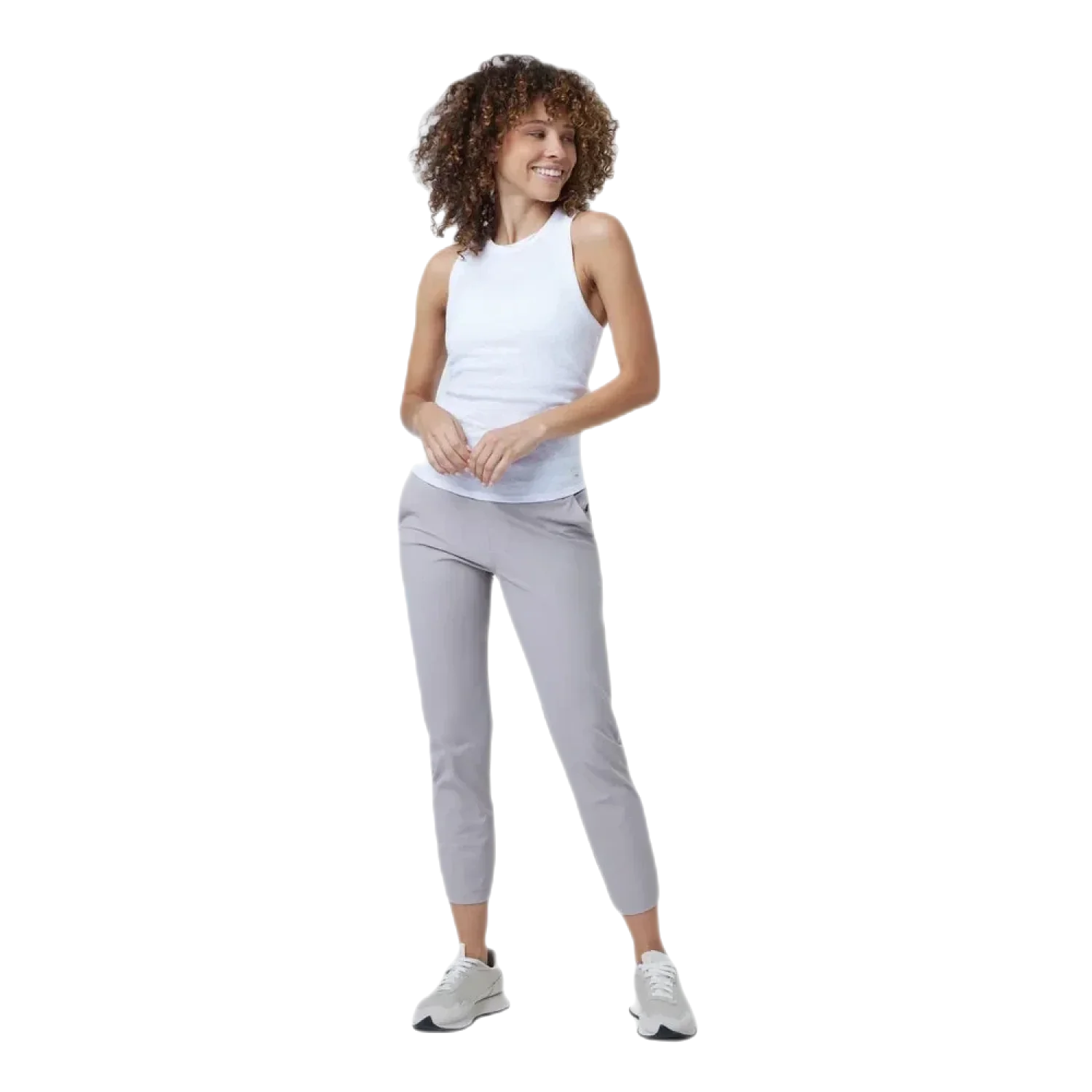 Vuori 02. WOMENS APPAREL - WOMENS PANTS - WOMENS PANTS CASUAL Women's Miles Ankle Pant SPR SOFT PEWTER