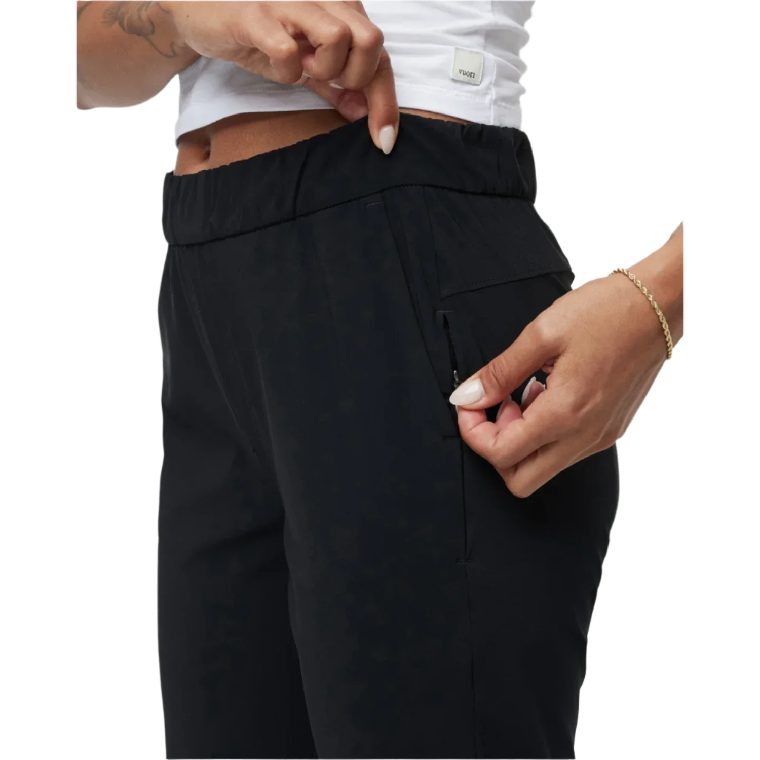 Vuori 02. WOMENS APPAREL - WOMENS PANTS - WOMENS PANTS CASUAL Women's Miles Ankle Pant BLK BLACK