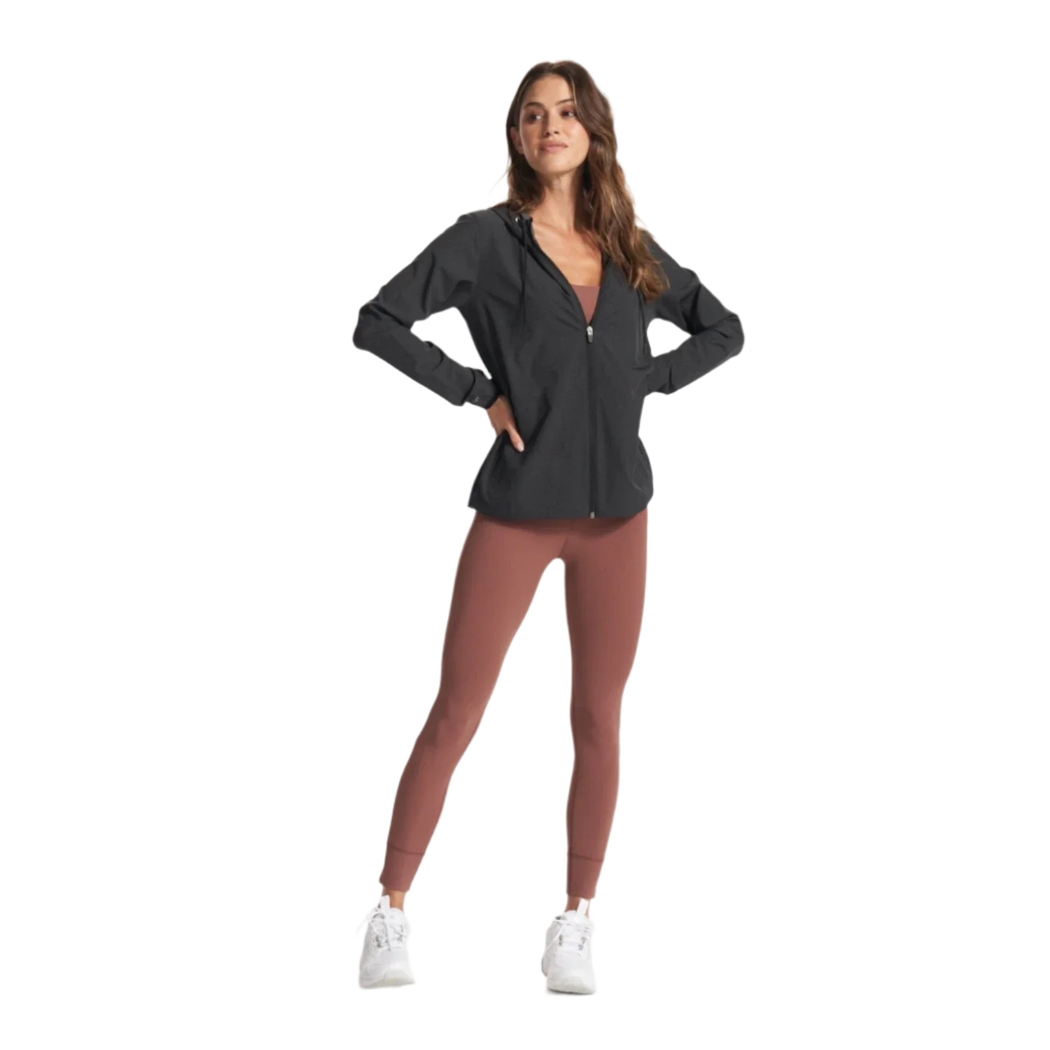 Vuori 02. WOMENS APPAREL - WOMENS JACKETS - WOMENS JACKETS WIND Women's Outdoor Trainer Shell HBK BLACK HEATHER