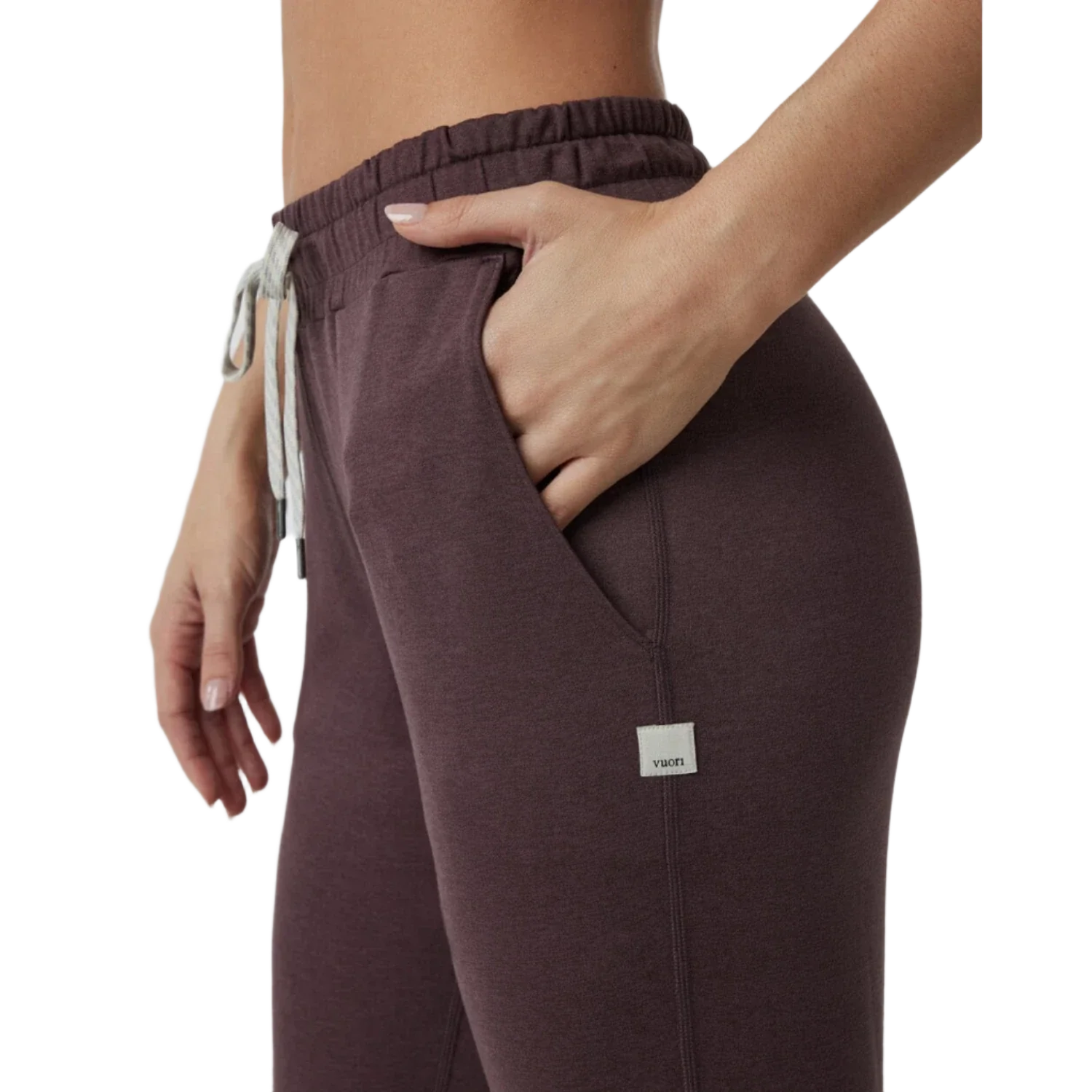 Vuori 02. WOMENS APPAREL - WOMENS PANTS - WOMENS PANTS LOUNGE Women's Performance Jogger HEY ELDERBERRY HEATHER