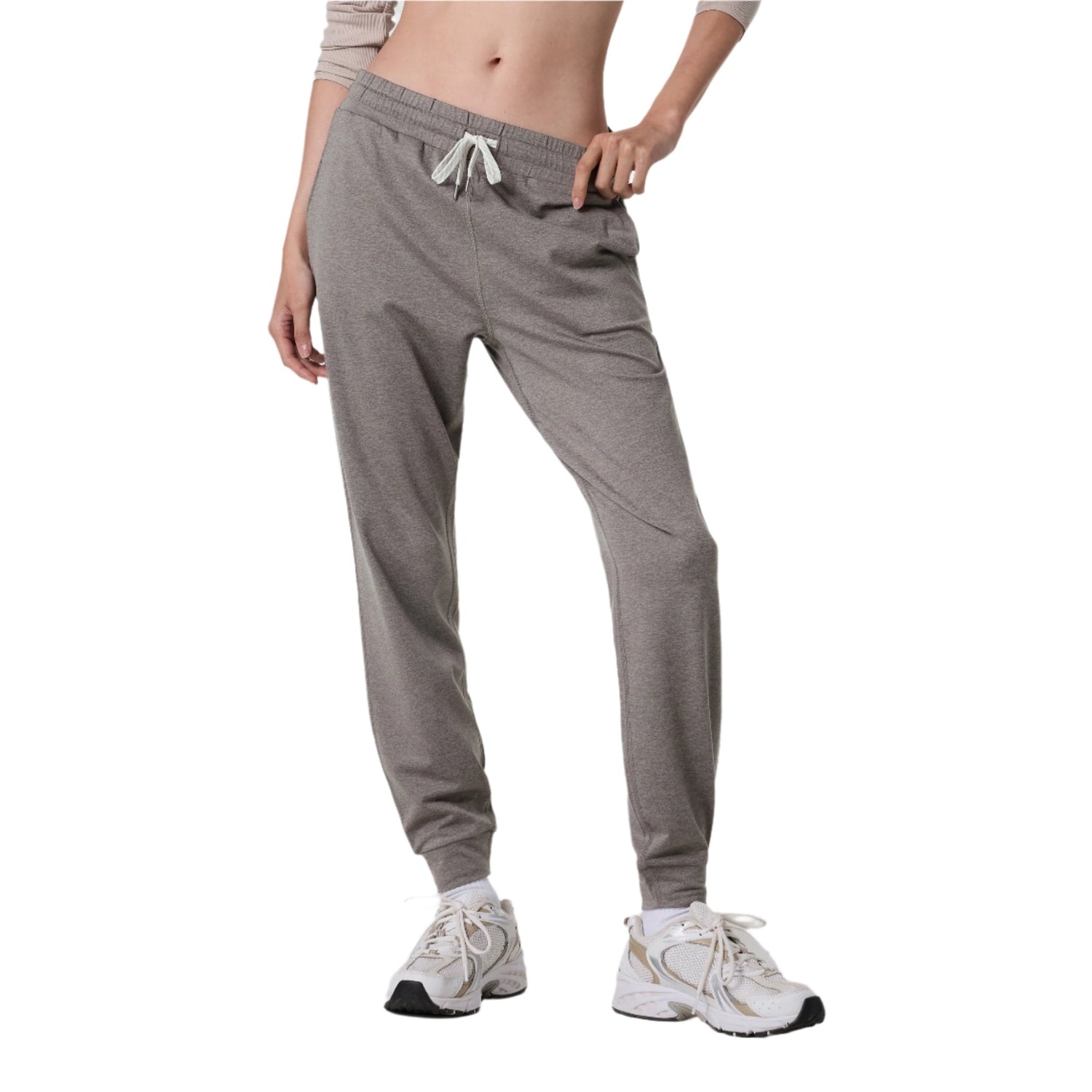 Vuori 02. WOMENS APPAREL - WOMENS PANTS - WOMENS PANTS LOUNGE Women's Performance Jogger HHI CHIA HEATHER