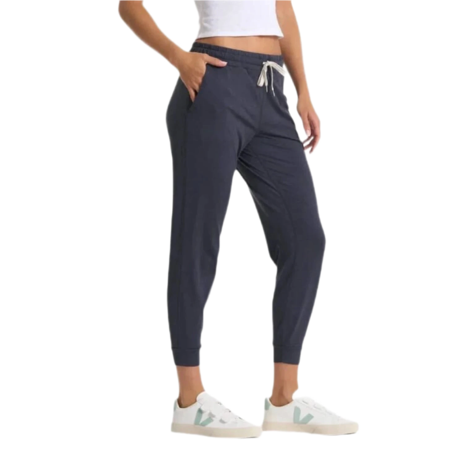 Vuori 02. WOMENS APPAREL - WOMENS PANTS - WOMENS PANTS ACTIVE Women's Performance Jogger - Long HMD MIDNIGHT HEATHER