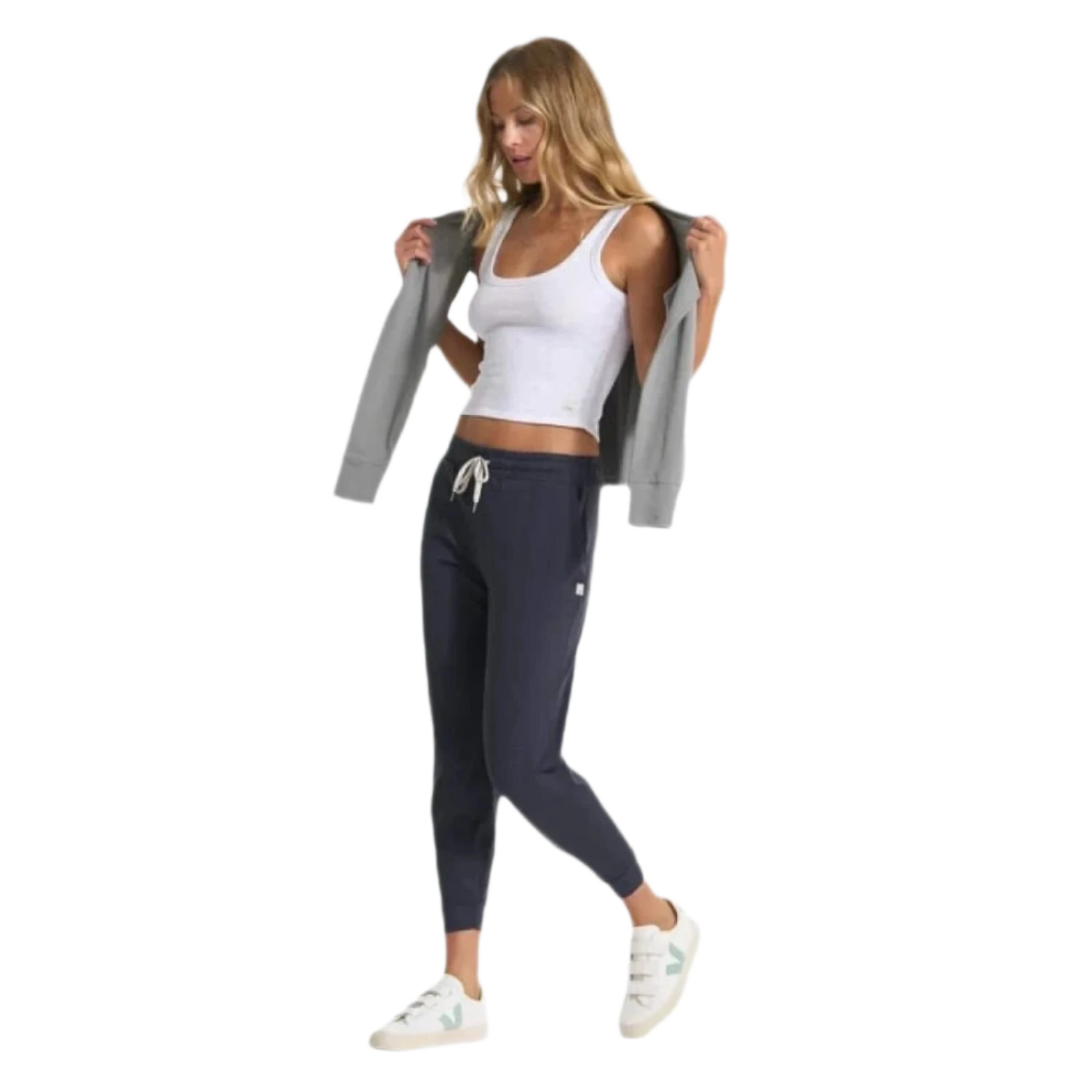 Vuori 02. WOMENS APPAREL - WOMENS PANTS - WOMENS PANTS ACTIVE Women's Performance Jogger - Long HMD MIDNIGHT HEATHER