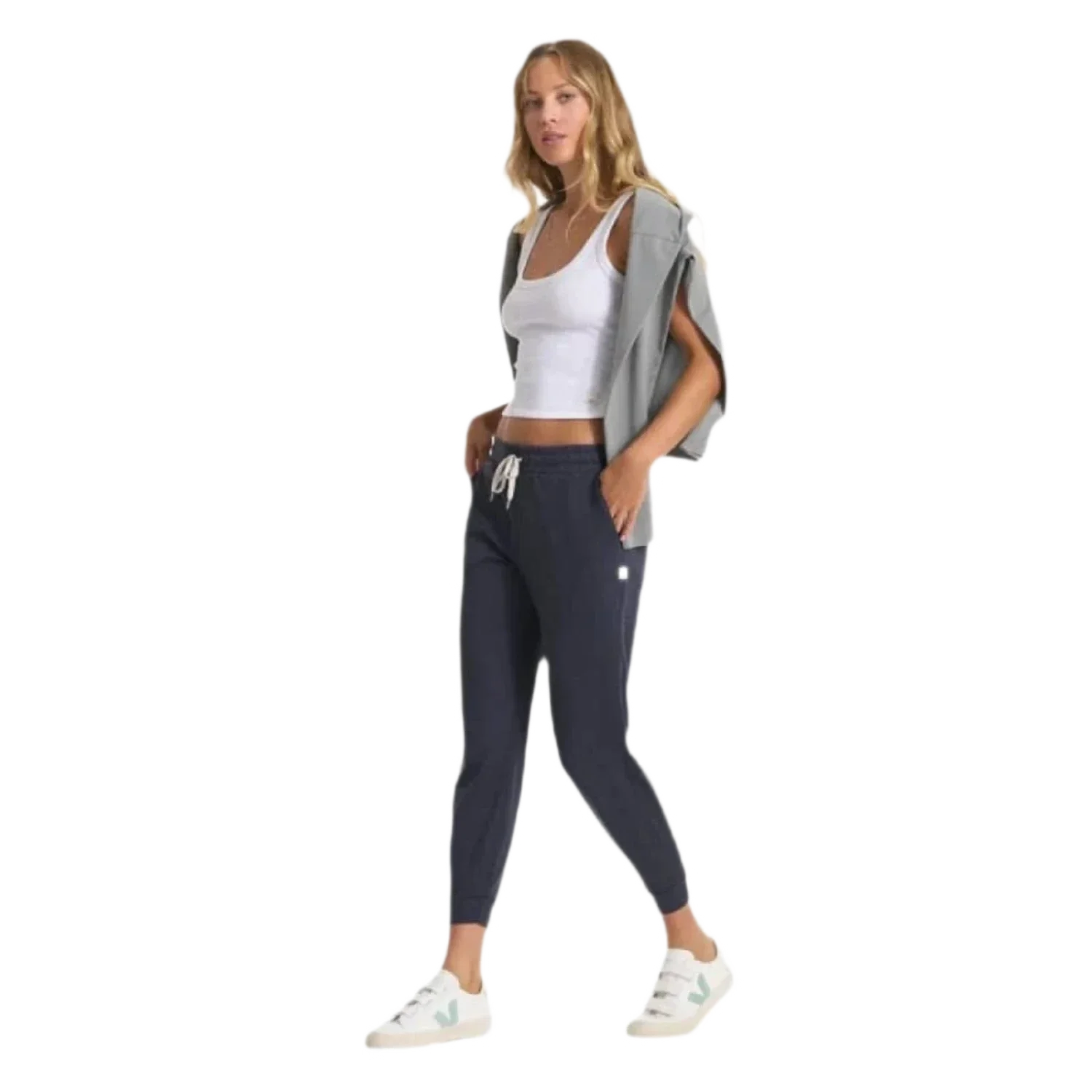 Vuori 02. WOMENS APPAREL - WOMENS PANTS - WOMENS PANTS ACTIVE Women's Performance Jogger - Long HMD MIDNIGHT HEATHER