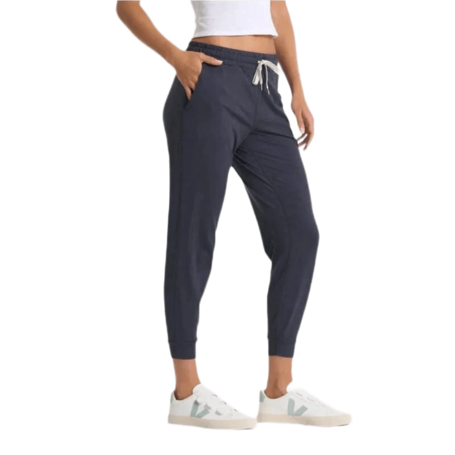 Vuori 02. WOMENS APPAREL - WOMENS PANTS - WOMENS PANTS LOUNGE Women's Performance Jogger - Long HMD MIDNIGHT HEATHER