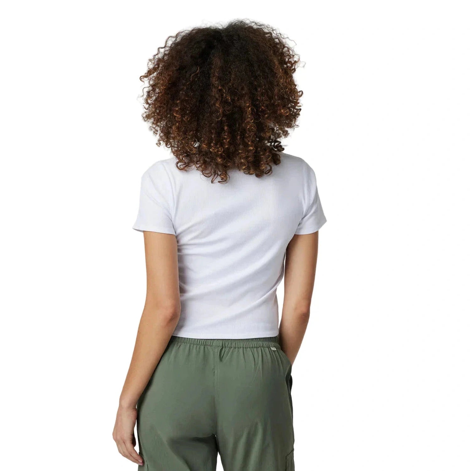 Vuori 02. WOMENS APPAREL - WOMENS SS SHIRTS - WOMENS SS CASUAL Women's Pose Fitted Tee SGL SEA GLASS