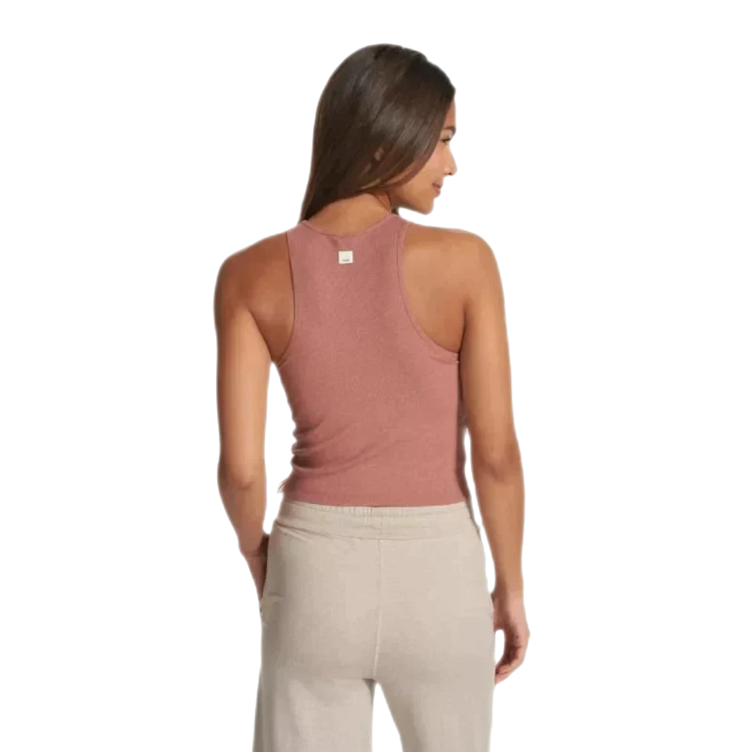 Vuori 02. WOMENS APPAREL - WOMENS SS SHIRTS - WOMENS TANK CASUAL Women's Pose Plyo Tank HWR STONEWARE HEATHER