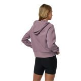 Vuori 02. WOMENS APPAREL - WOMENS HOODIES|SWEATERS - WOMENS PO HOODY Women's Restore Half Zip Hoodie EBR ELDERBERRY