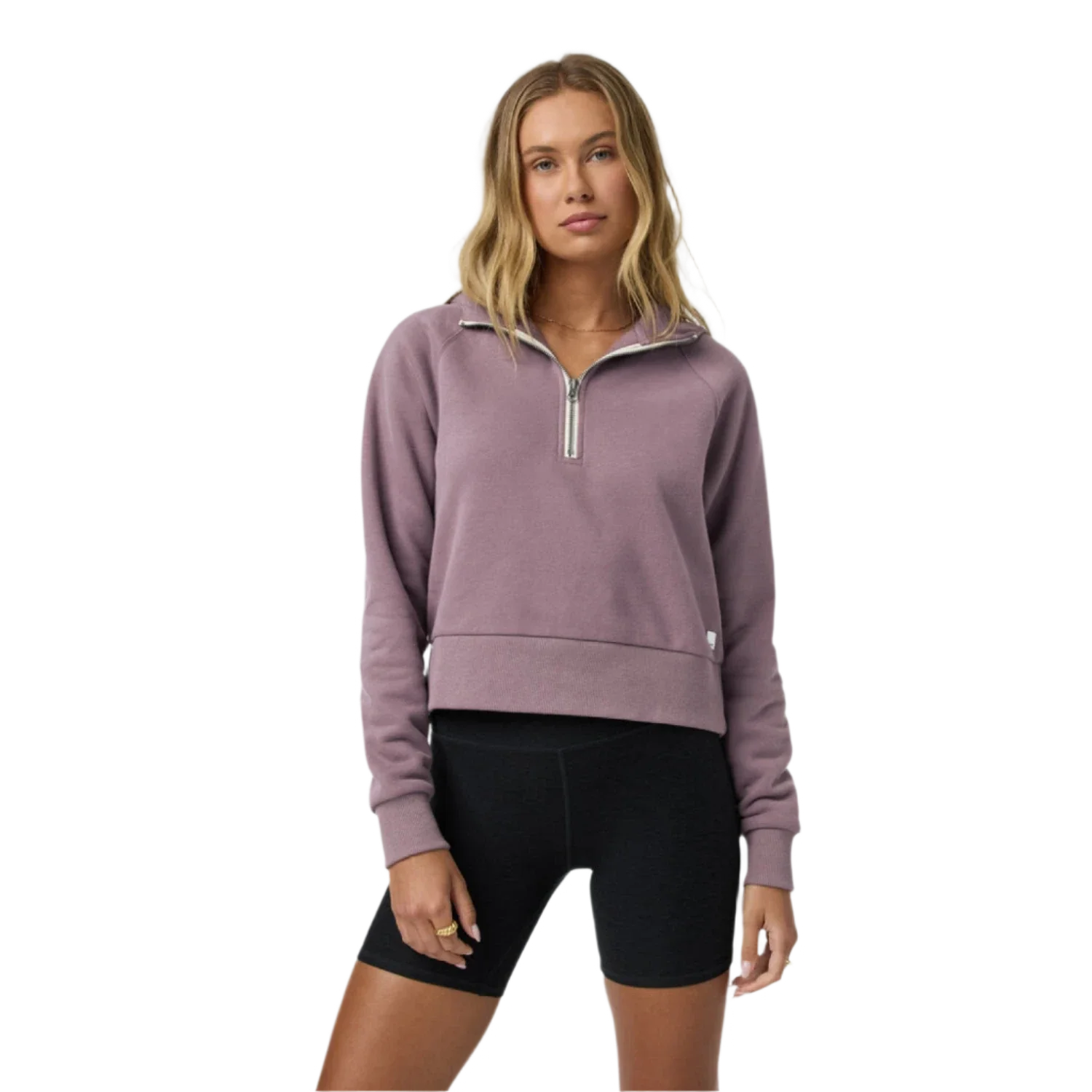 Vuori 02. WOMENS APPAREL - WOMENS HOODIES|SWEATERS - WOMENS PO HOODY Women's Restore Half Zip Hoodie EBR ELDERBERRY