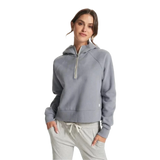 Vuori 02. WOMENS APPAREL - WOMENS HOODIES|SWEATERS - WOMENS PO HOODY Women's Restore Half Zip Hoodie FLT FLINT