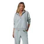 Vuori 02. WOMENS APPAREL - WOMENS HOODIES|SWEATERS - WOMENS PO HOODY Women's Restore Relaxed Half Zip Hoodie BHZ BLUE HAZE