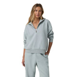 Vuori 02. WOMENS APPAREL - WOMENS HOODIES|SWEATERS - WOMENS PO HOODY Women's Restore Relaxed Half Zip Hoodie BHZ BLUE HAZE