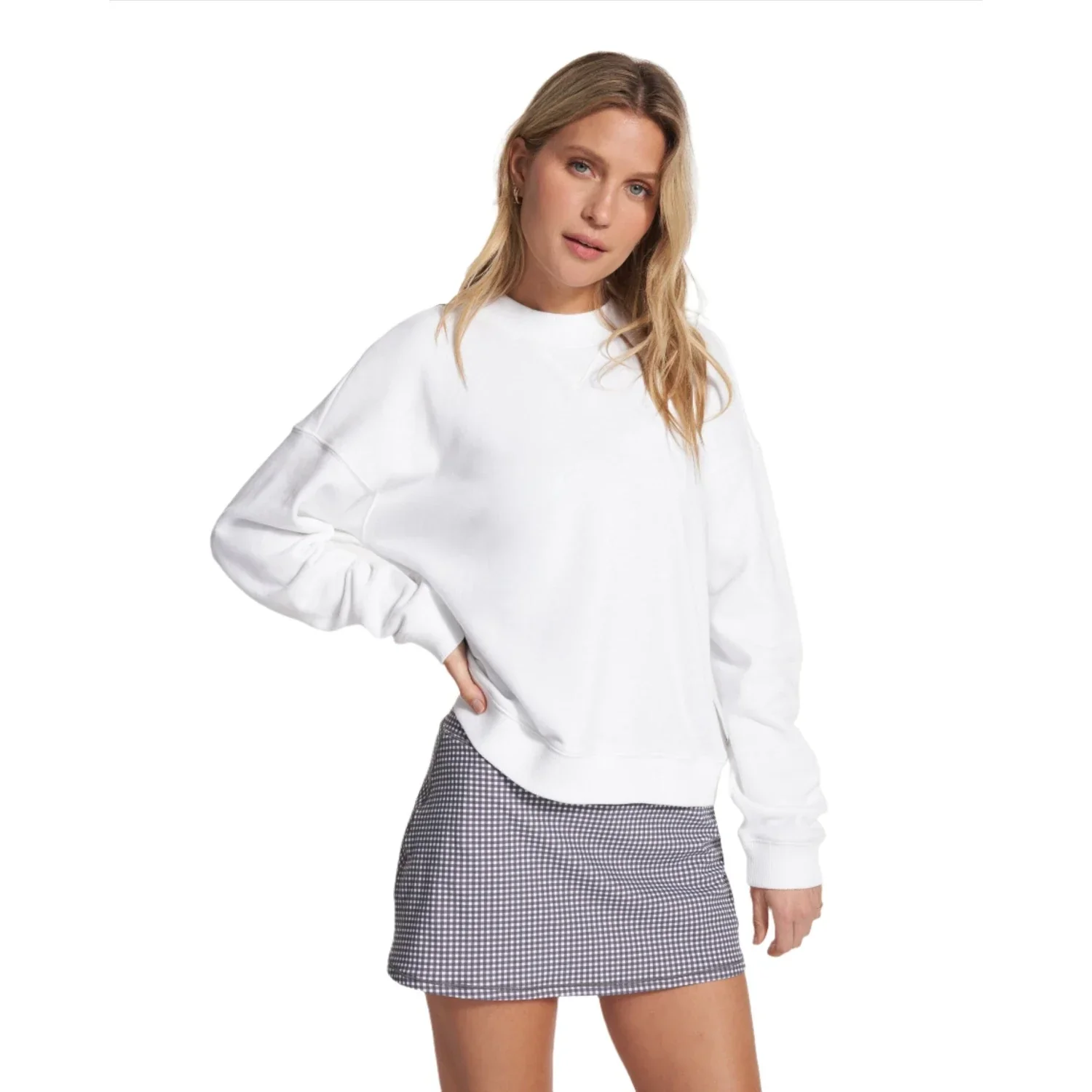 Vuori 02. WOMENS APPAREL - WOMENS HOODIES|SWEATERS - WOMENS PO SWEATERS Women's Sedona Crew WHT WHITE