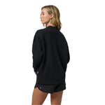 Vuori 02. WOMENS APPAREL - WOMENS HOODIES|SWEATERS - WOMENS PO SWEATERS Women's Sedona Weekender Crew BLK BLACK