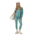 Vuori 02. WOMENS APPAREL - WOMENS HOODIES|SWEATERS - WOMENS PO SWEATERS Women's Sedona Weekender Crew BGR BLUEGRASS