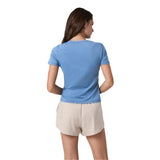 Vuori 02. WOMENS APPAREL - WOMENS SS SHIRTS - WOMENS SS ACTIVE Women's Short Sleeve Lux Tee LFB LIGHT FRENCH BLUE