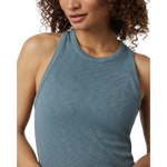 Vuori 02. WOMENS APPAREL - WOMENS SS SHIRTS - WOMENS TANK CASUAL Women's Sunrise High Neck Tank SKB SMOKE BLUE