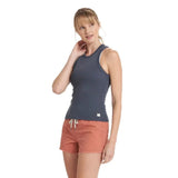 Vuori 02. WOMENS APPAREL - WOMENS SS SHIRTS - WOMENS TANK CASUAL Women's Sunrise High Neck Tank AZR AZURE