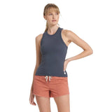 Vuori 02. WOMENS APPAREL - WOMENS SS SHIRTS - WOMENS TANK CASUAL Women's Sunrise High Neck Tank AZR AZURE