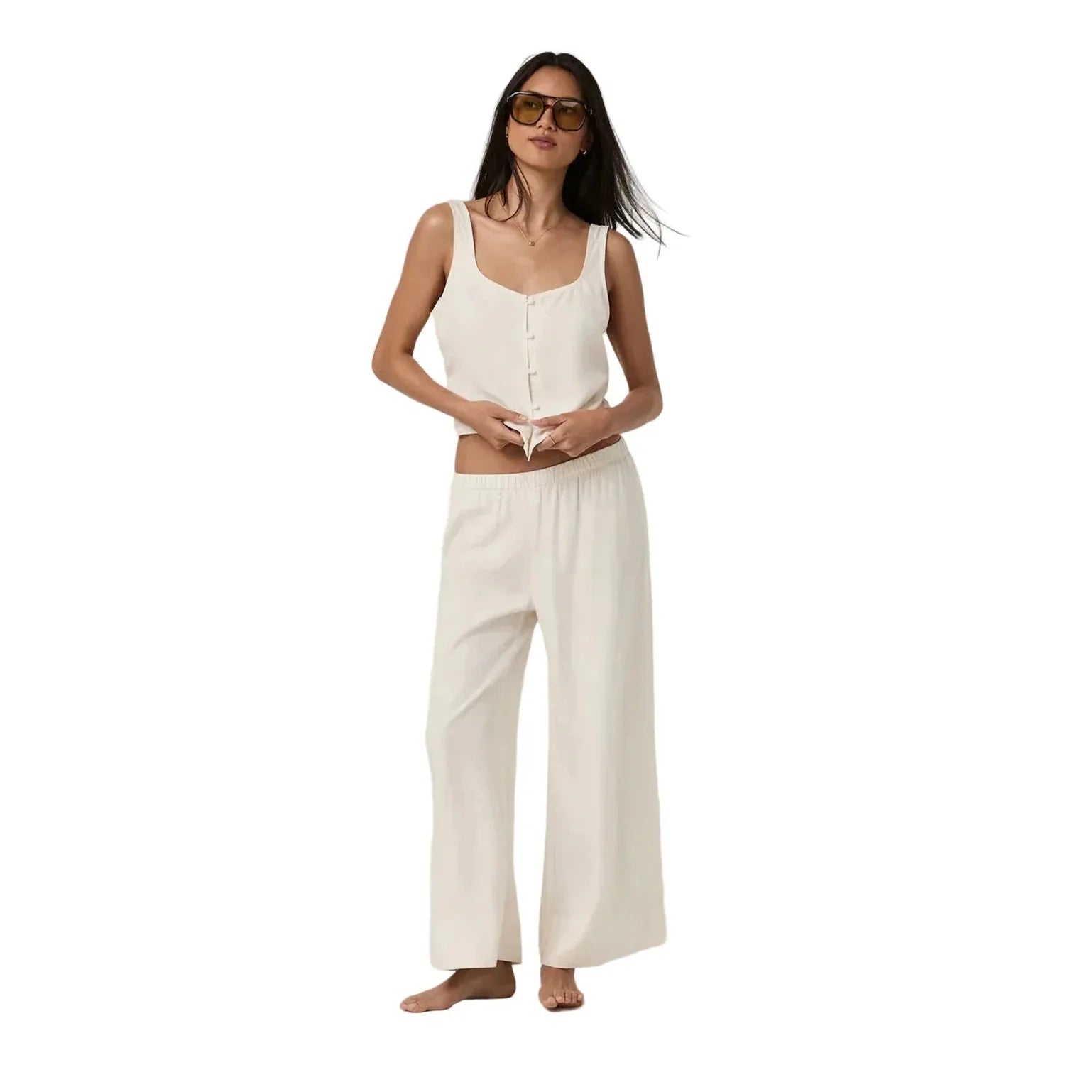 Women’s Trestles Twill Crop Wideleg Pant Vuori