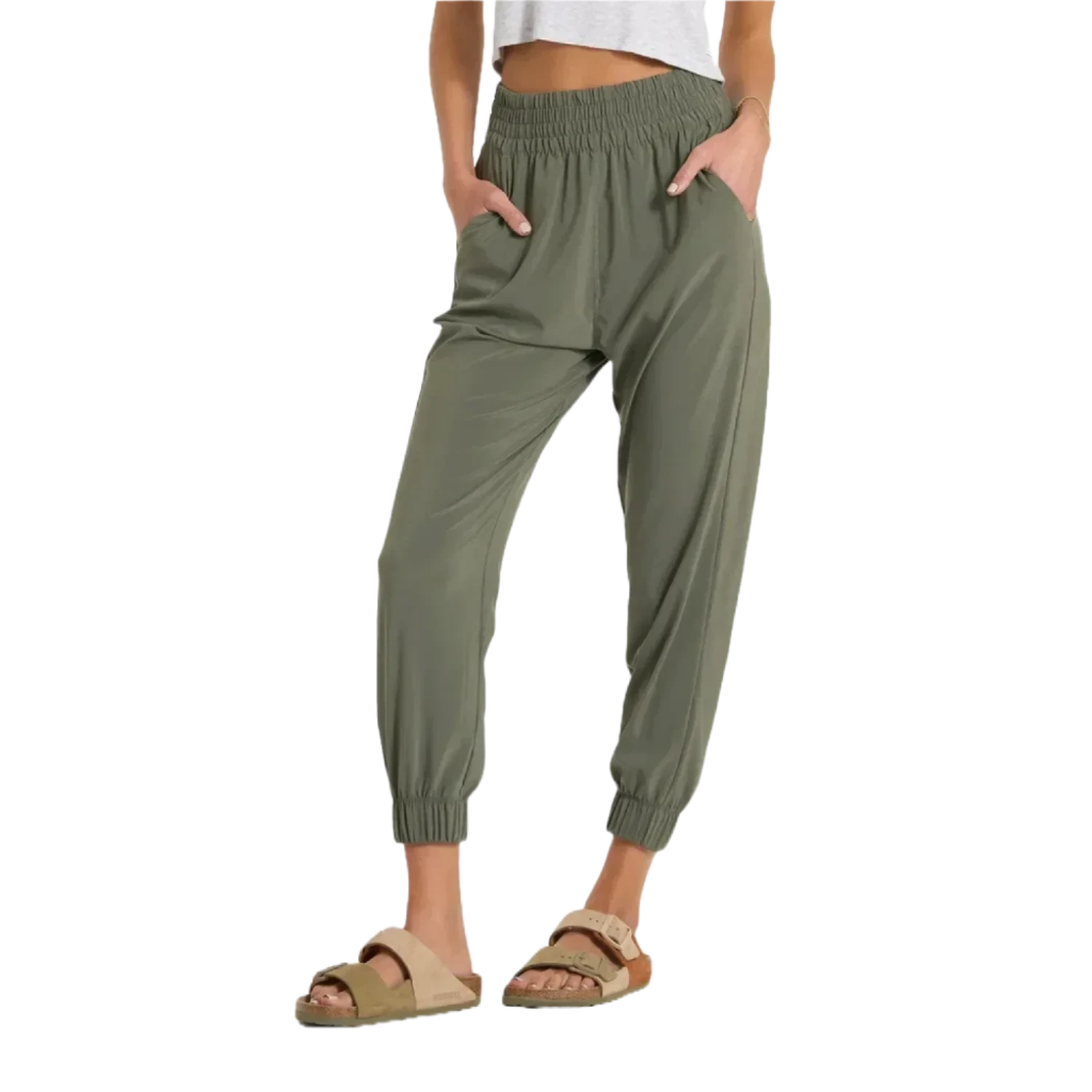 Vuori 02. WOMENS APPAREL - WOMENS PANTS - WOMENS PANTS ACTIVE Women's Villa Jogger ARM ARMY