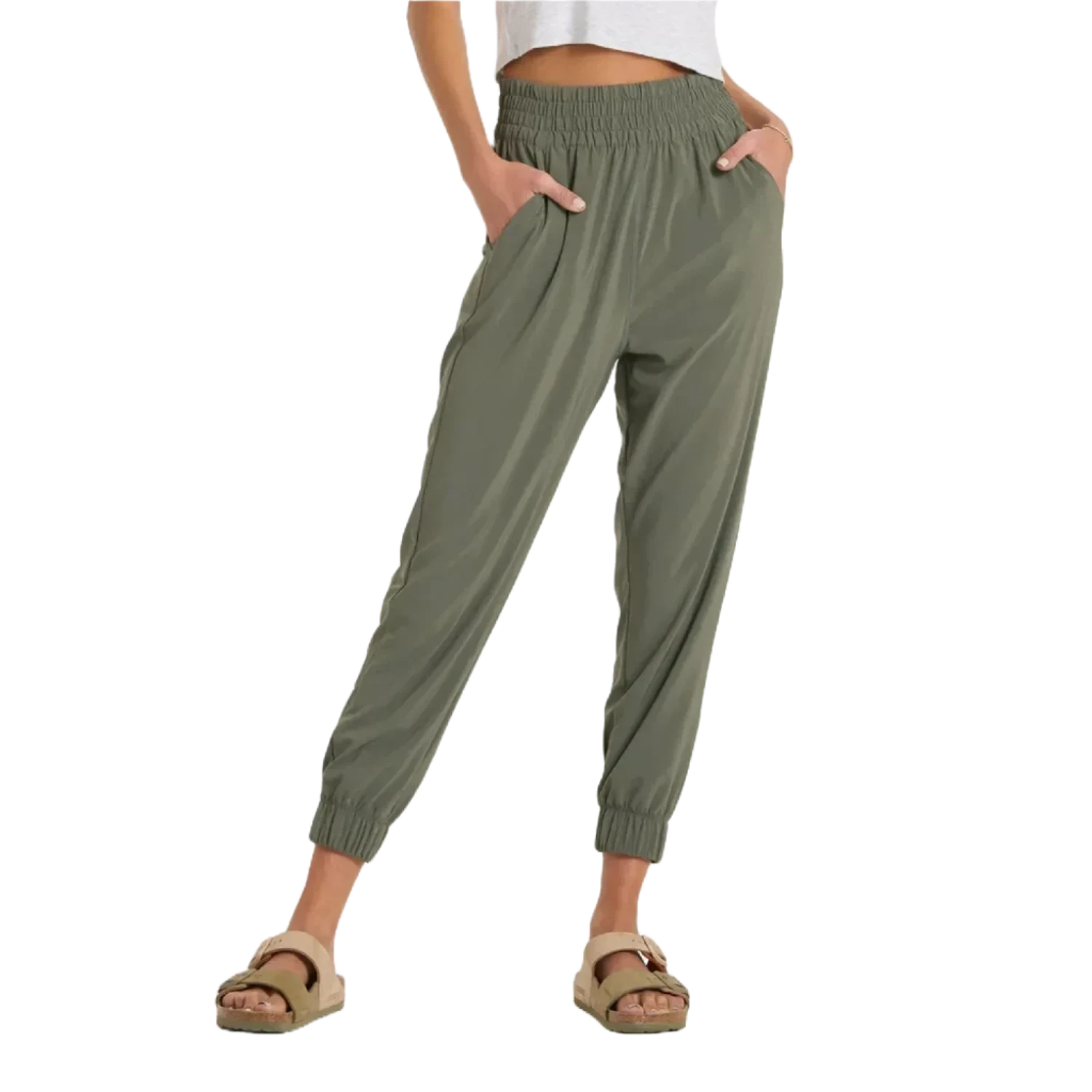 Vuori 02. WOMENS APPAREL - WOMENS PANTS - WOMENS PANTS ACTIVE Women's Villa Jogger ARM ARMY