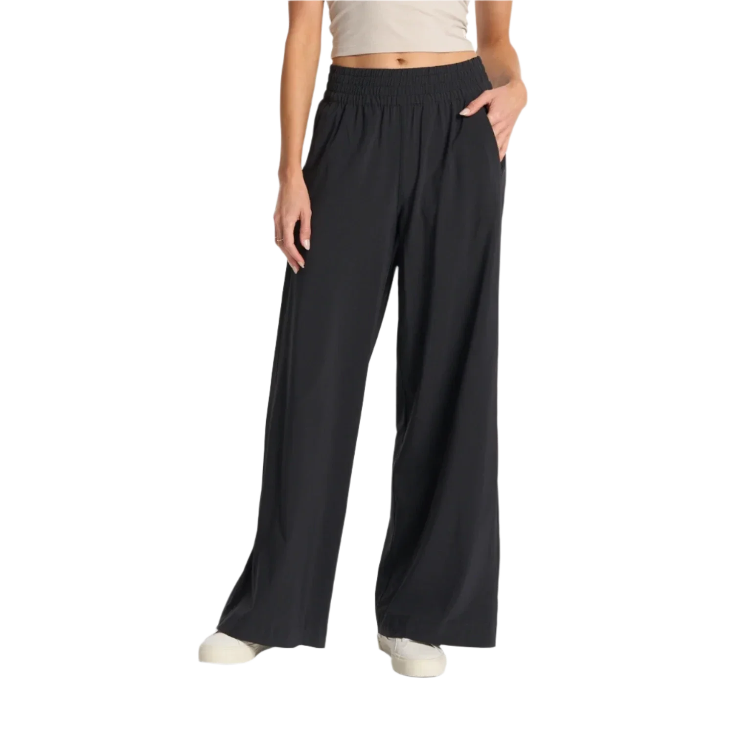 Vuori 02. WOMENS APPAREL - WOMENS PANTS - WOMENS PANTS CASUAL Women's Villa Wideleg BLK BLACK