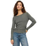 Women’s Arlet Mini Thermal Top Z Supply - MON MONSTERA / XS