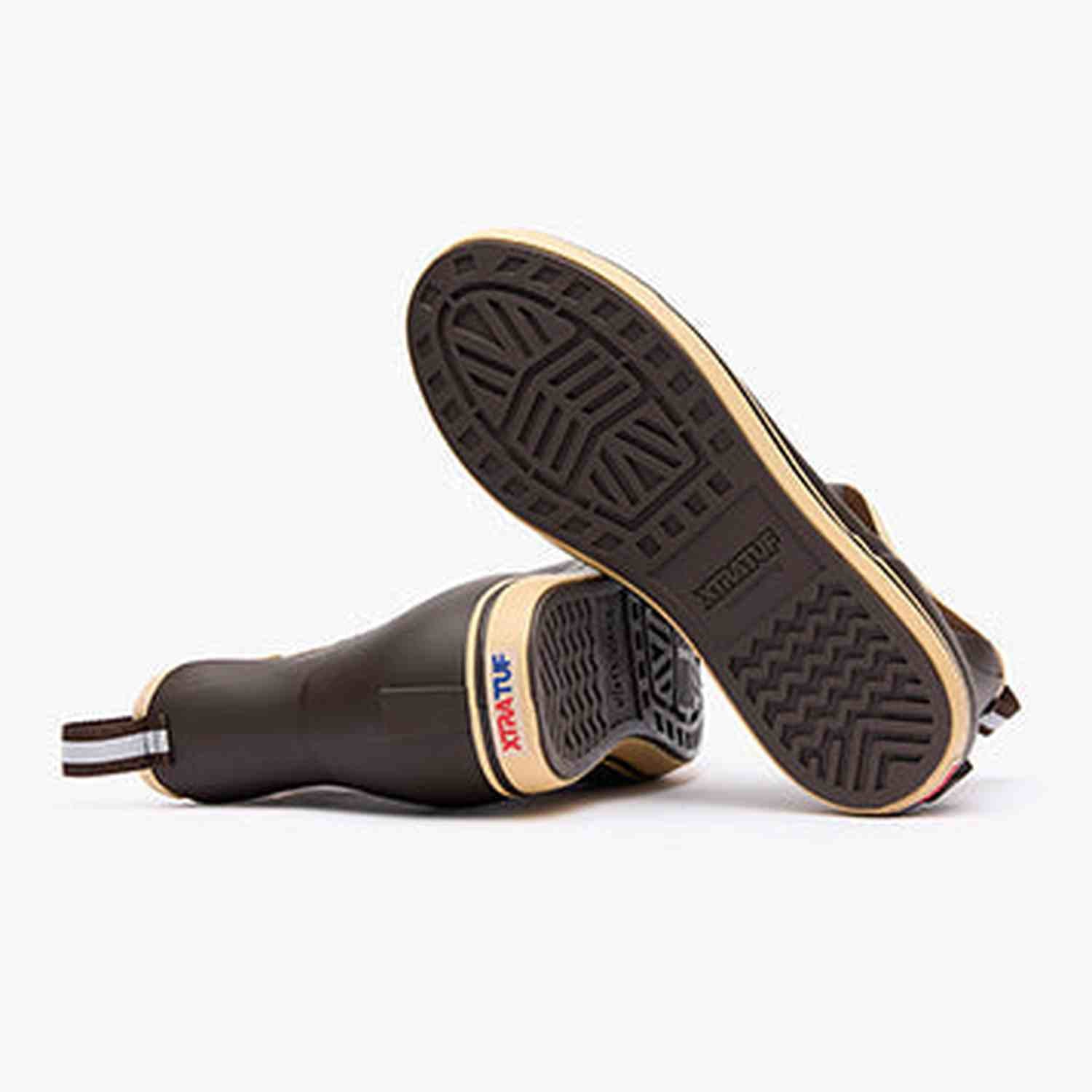 Xtratuf 04. MENS FOOTWEAR - MENS BOOTS - MENS BOOTS CASUAL Men's Ankle Deck Boot 6in CHOCOLATE | TAN