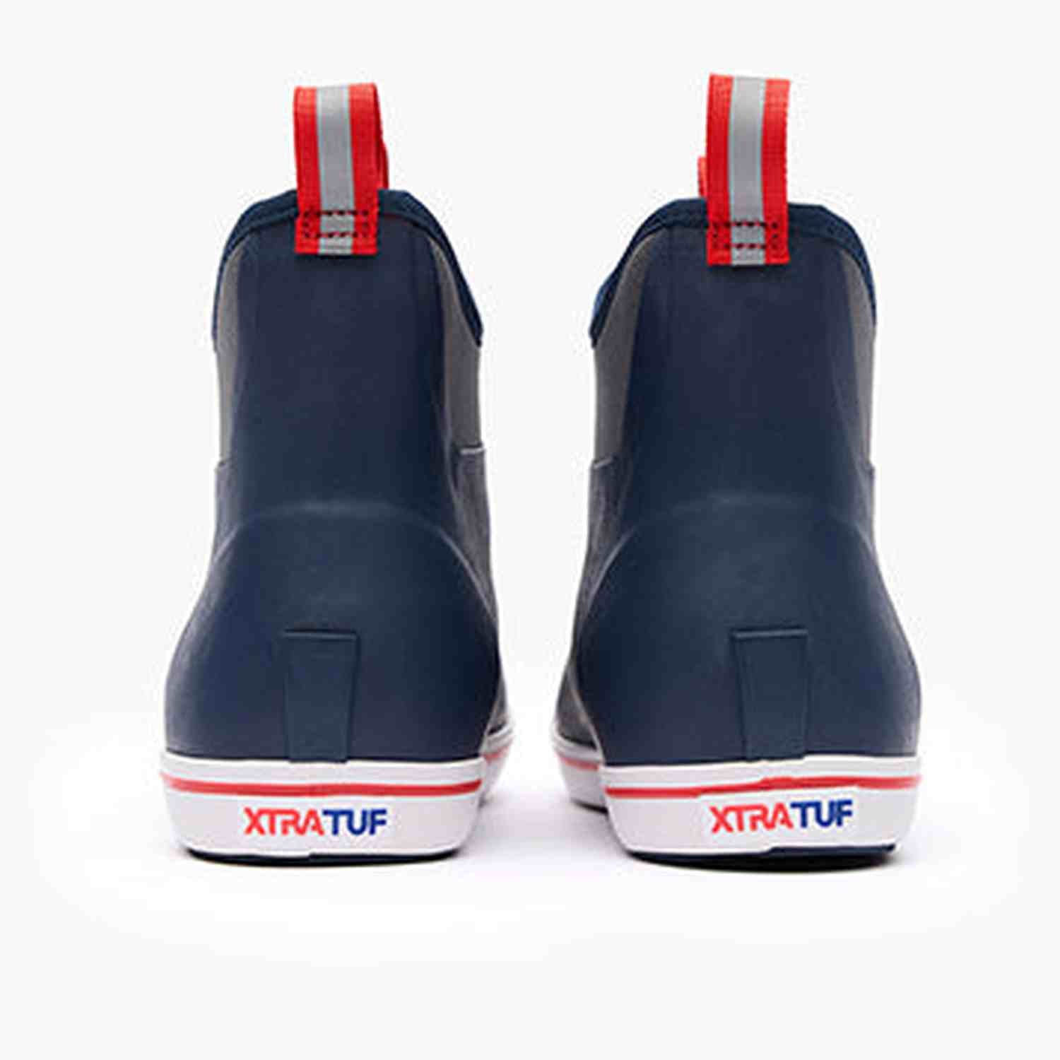 Xtratuf 04. MENS FOOTWEAR - MENS BOOTS - MENS BOOTS CASUAL Men's Ankle Deck Boot 6in NAVY | RED