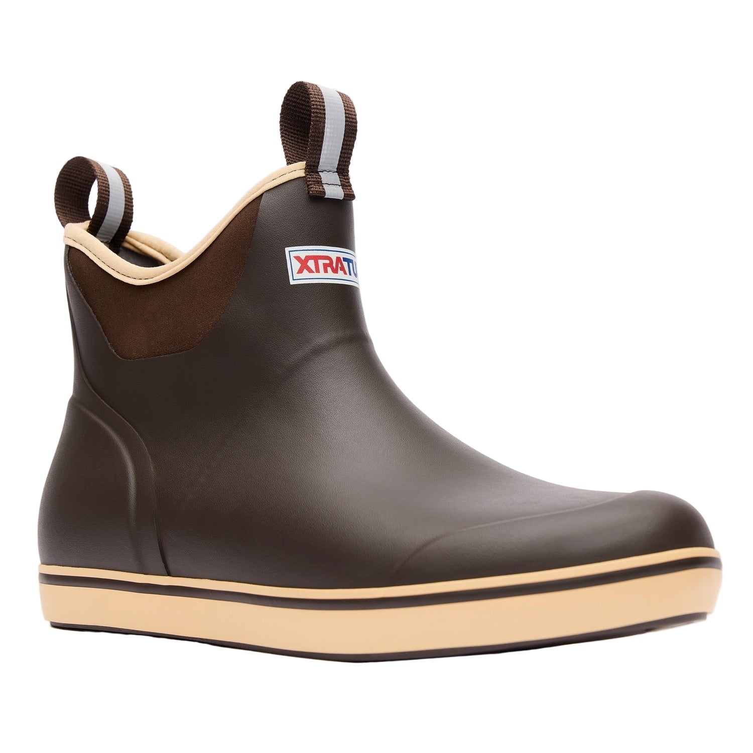 Xtratuf 04. MENS FOOTWEAR - MENS BOOTS - MENS BOOTS CASUAL Men's Ankle Deck Boot 6in CHOCOLATE | TAN