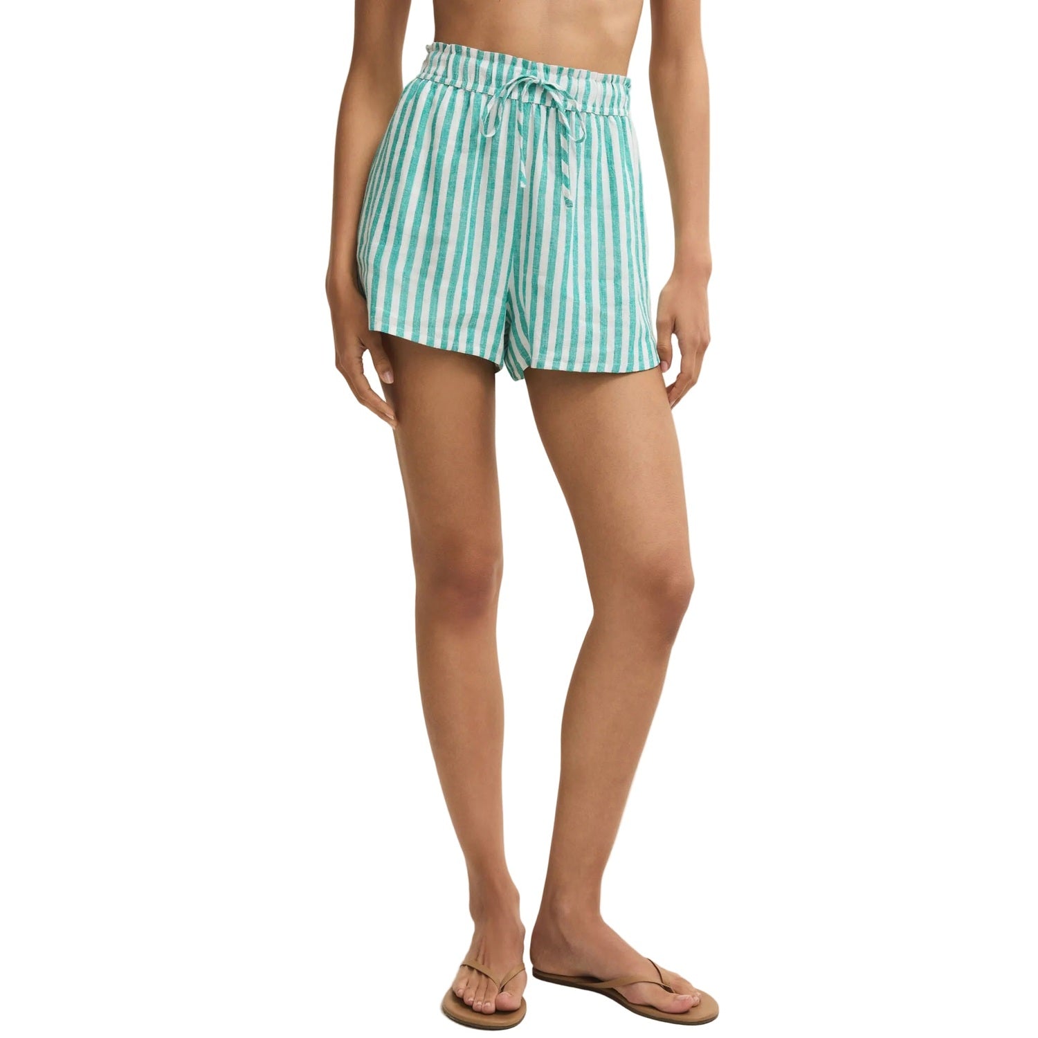 Z Supply 02. WOMENS APPAREL - WOMENS SHORTS - WOMENS SHORTS CASUAL Women's The Perfect Line Striped Short LPA LA PALMA
