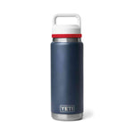 YETI 08. DRINKWARE - WATER BOTTLES - WATER BOTTLES Rambler 26 oz Bottle with Chug Cap NAVY RESCUE RED WHITE