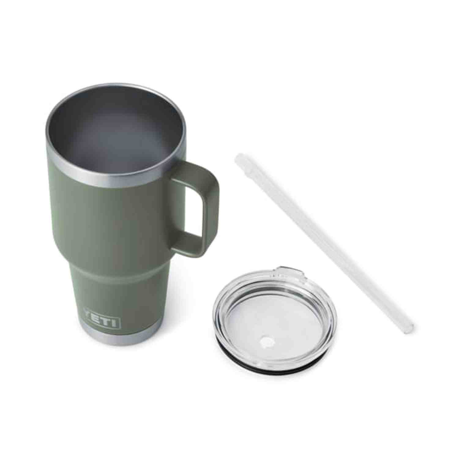 YETI 08. DRINKWARE - CUPS|MUGS - CUPS|MUGS Rambler 35 oz Mug with Straw Lid CAMP GREEN