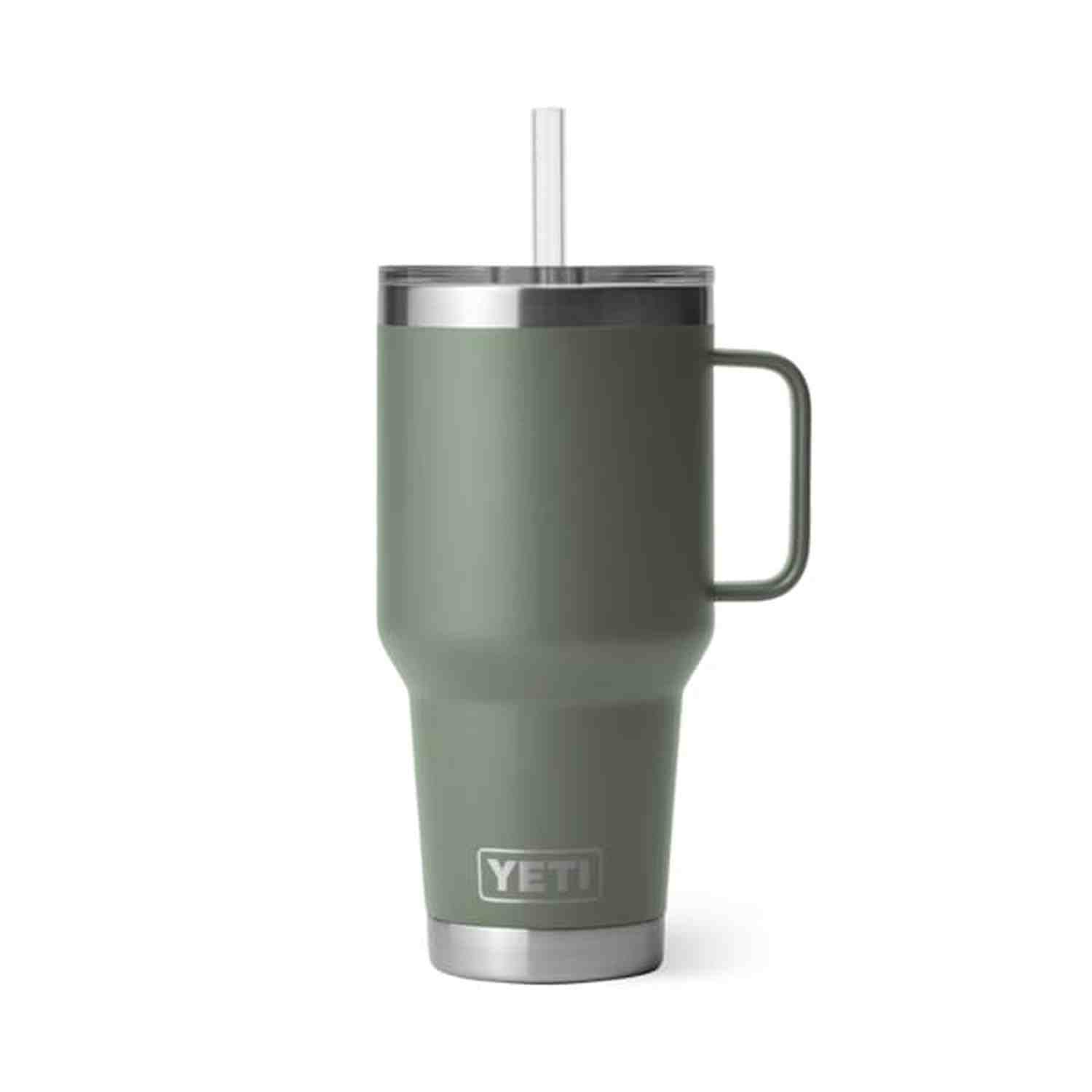 YETI 08. DRINKWARE - CUPS|MUGS - CUPS|MUGS Rambler 35 oz Mug with Straw Lid CAMP GREEN