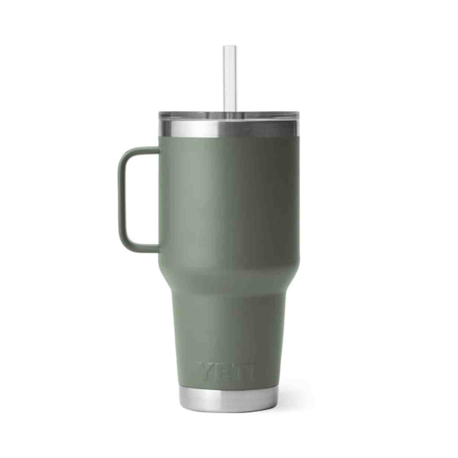 YETI 08. DRINKWARE - CUPS|MUGS - CUPS|MUGS Rambler 35 oz Mug with Straw Lid CAMP GREEN