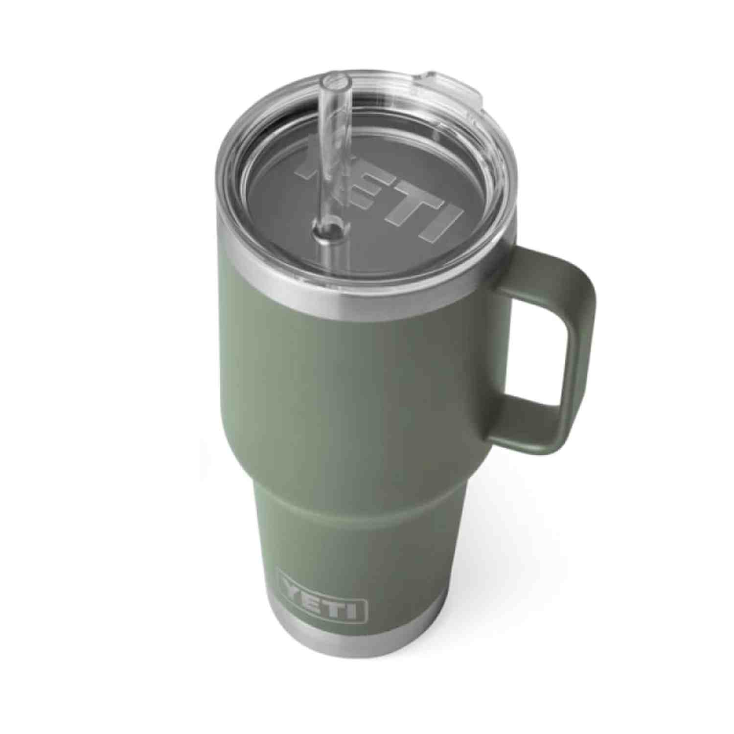 YETI 08. DRINKWARE - CUPS|MUGS - CUPS|MUGS Rambler 35 oz Mug with Straw Lid CAMP GREEN