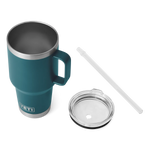 YETI 08. DRINKWARE - CUPS|MUGS - CUPS|MUGS Rambler 35 oz Mug with Straw Lid AGAVE TEAL